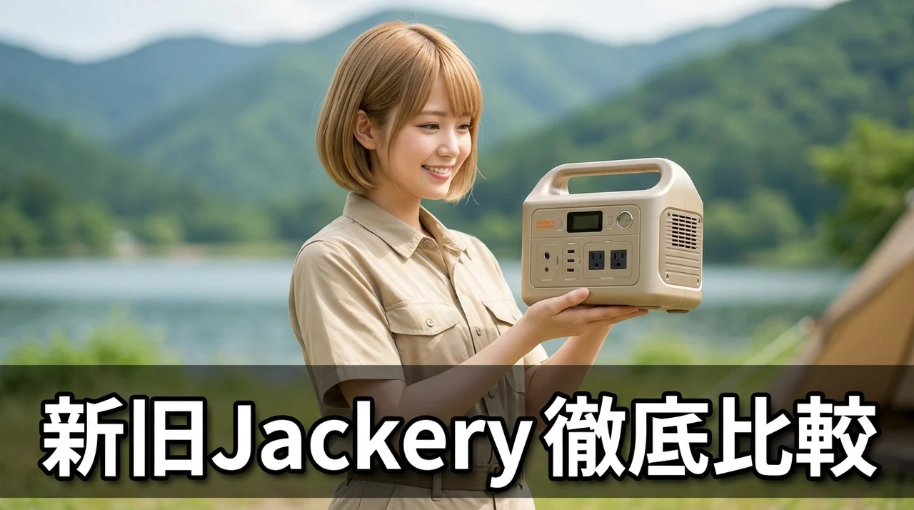従来モデルとjackery サンドゴールドの違いを比較