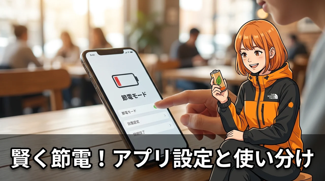 バッテリー節約モードのアプリ設定と状況別の使い分け術