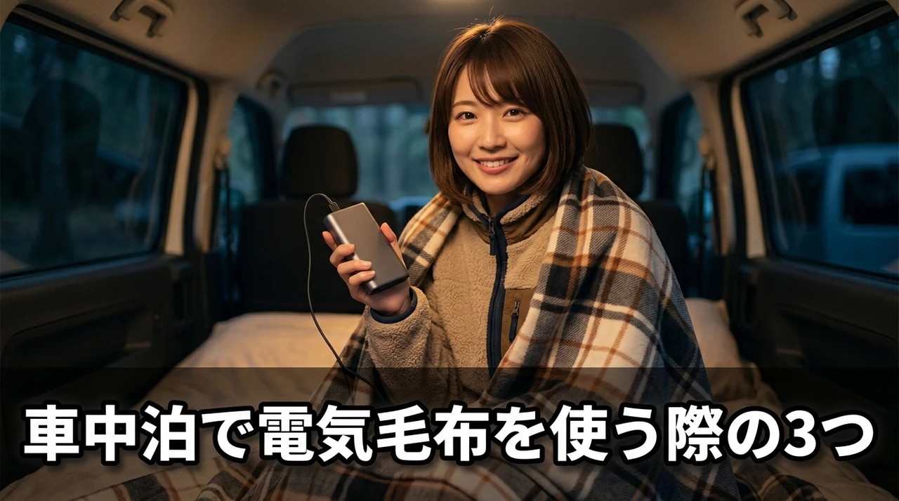 車中泊で電気毛布を使う際の3つのデメリット
