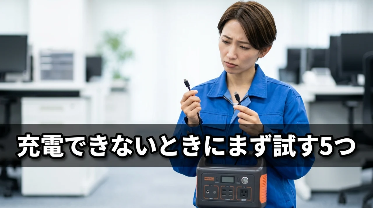 充電できないときにまず試す5つの対処法