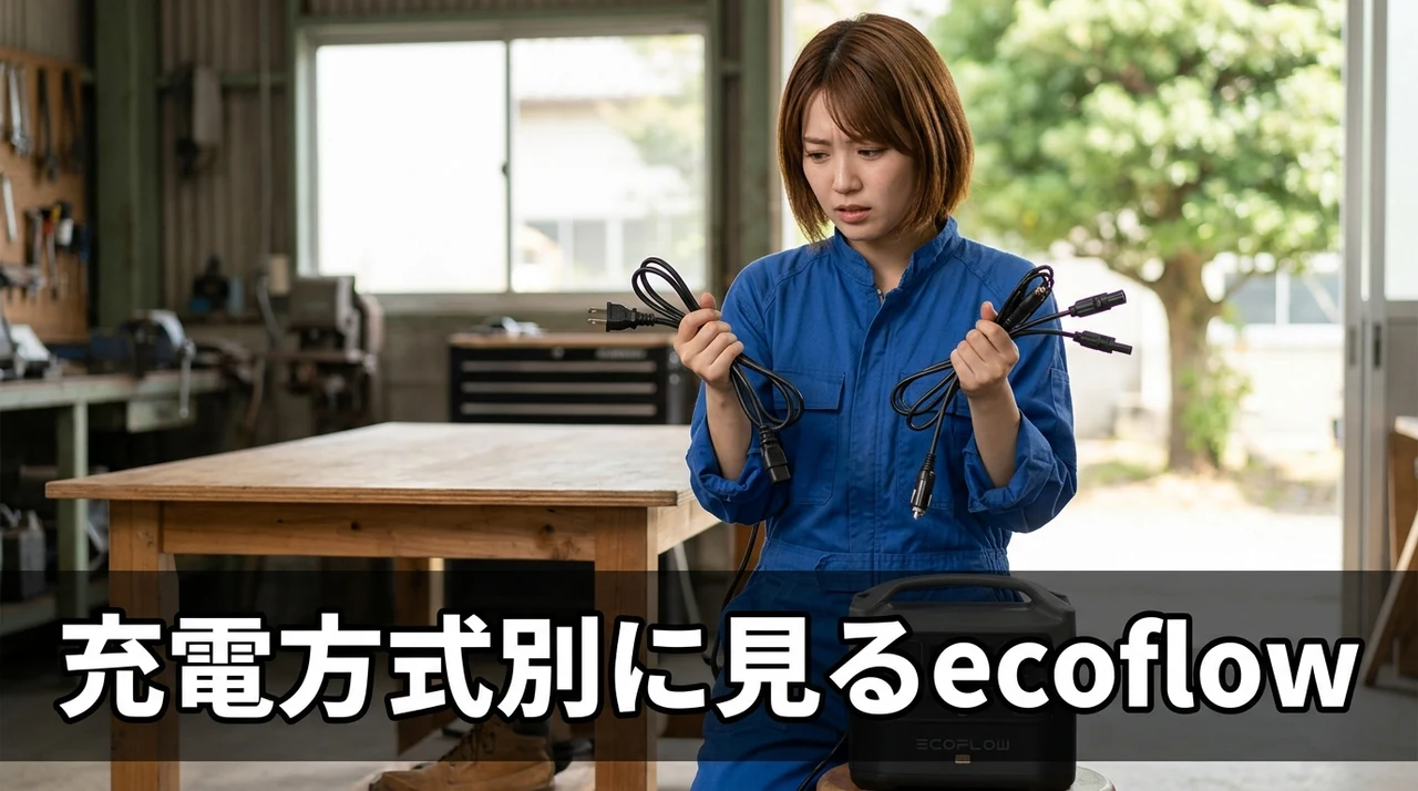 充電方式別に見るecoflow river 2の復旧手順