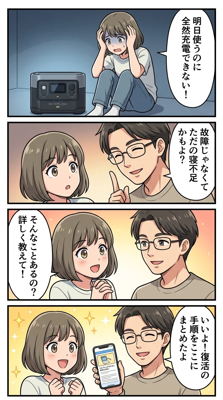 ecoflow river2 充電できない