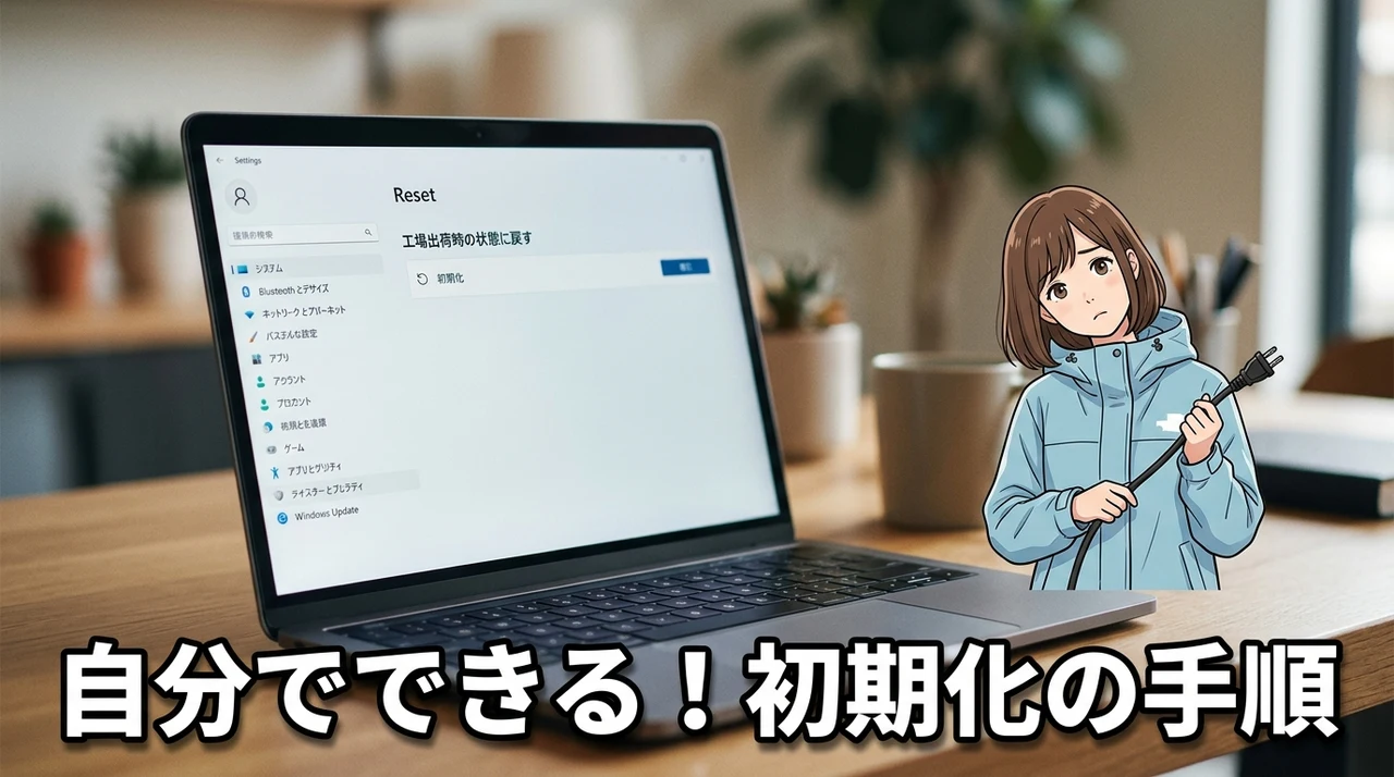 自分で試せるリセット・初期化の手順