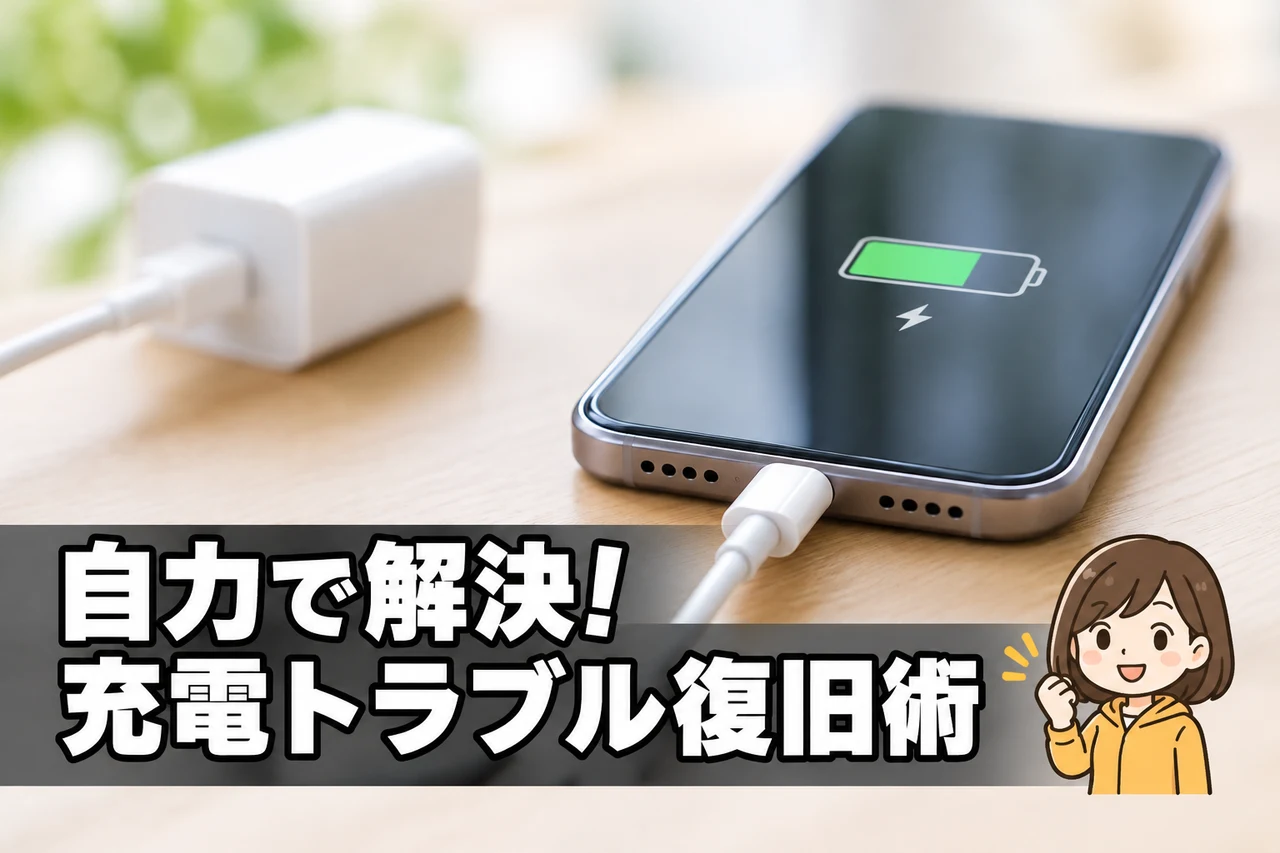 自分で試せる充電トラブルの復旧方法