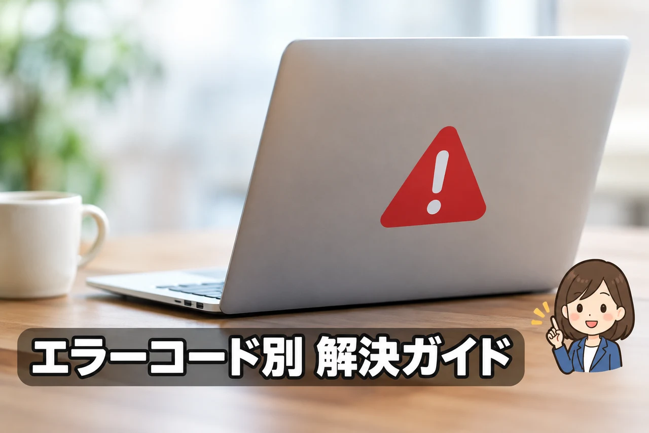エラーコード別の対処法一覧
