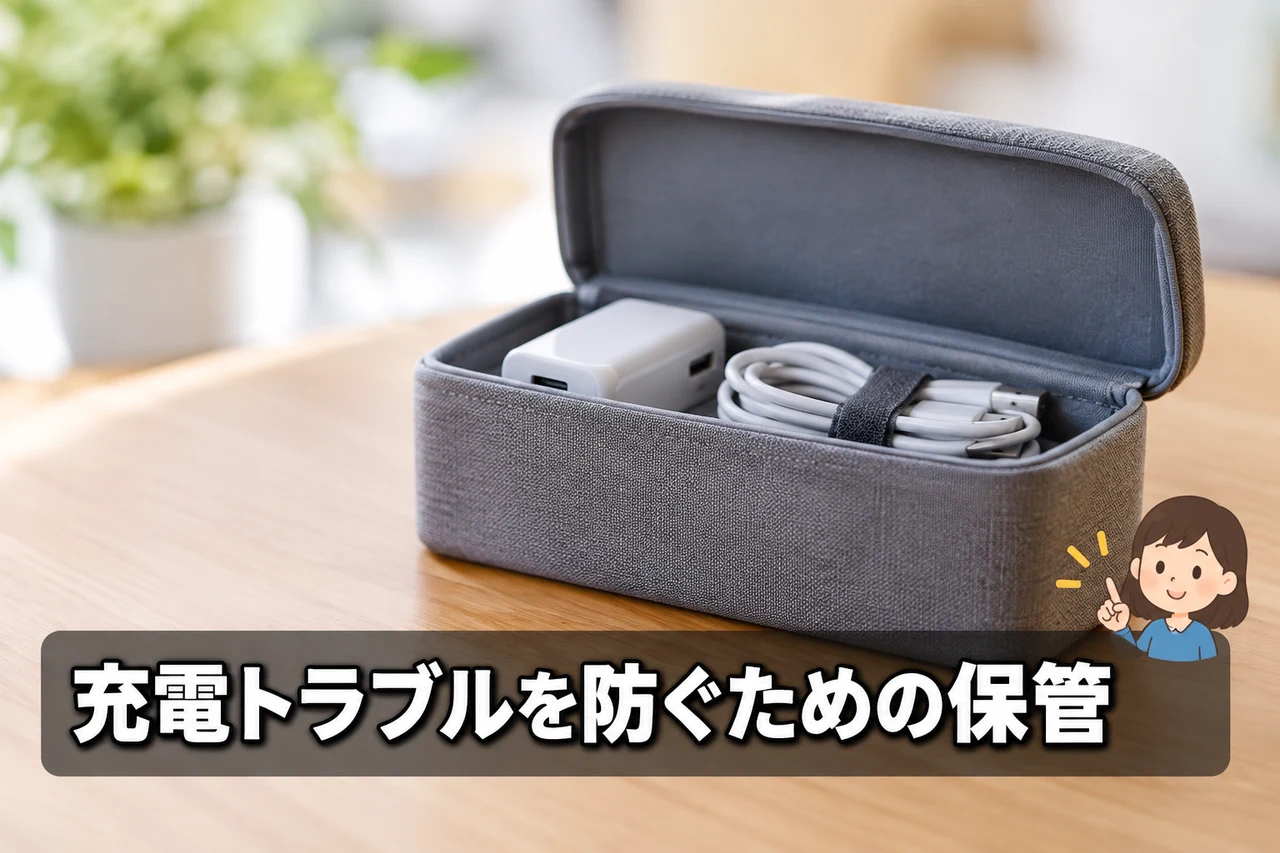 充電トラブルを防ぐための保管と運用