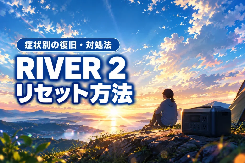 ecoflow river 2のリセット方法を症状別に解説！復旧しない時の対処法も