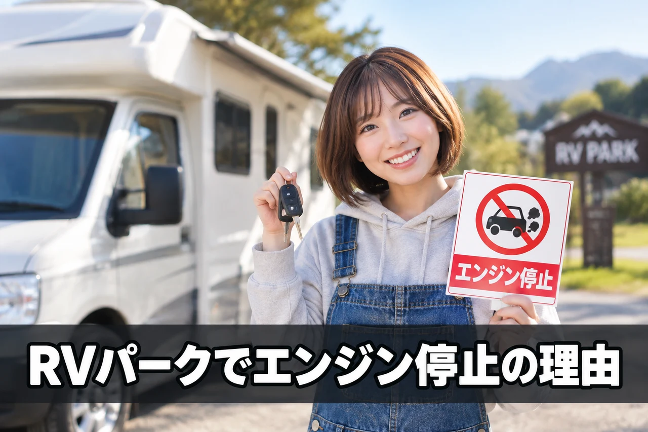 RVパークで車中泊のエンジン事情とアイドリング禁止の理由