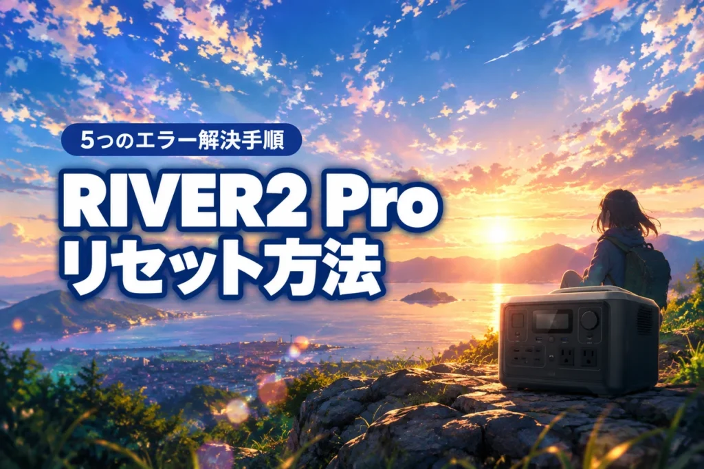 ecoflow river2 proのリセット方法を症状別に解説！5つのエラー解決手順