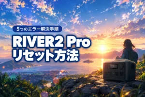 ecoflow river2 proのリセット方法を症状別に解説！5つのエラー解決手順