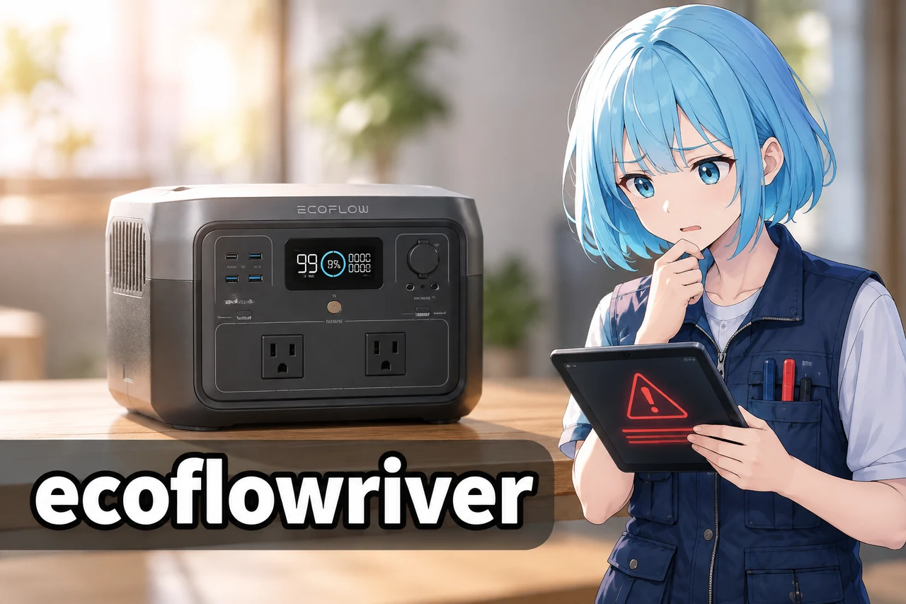 ecoflow river 2のエラー表示とは