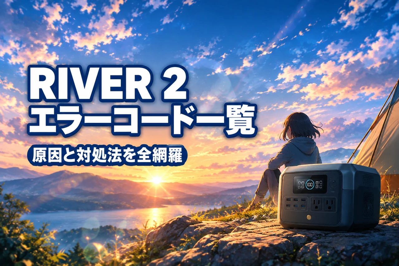 ecoflow river2のエラーコード一覧！原因と対処法を完全網羅