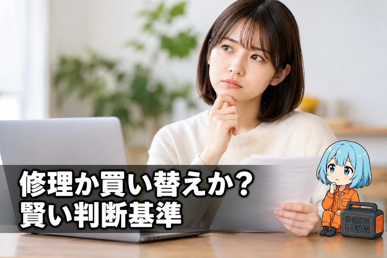 保証期間外の修理費用と買い替え判断