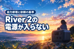 ecoflow river 2の電源が入らない！自力で直す方法と修理依頼の判断基準