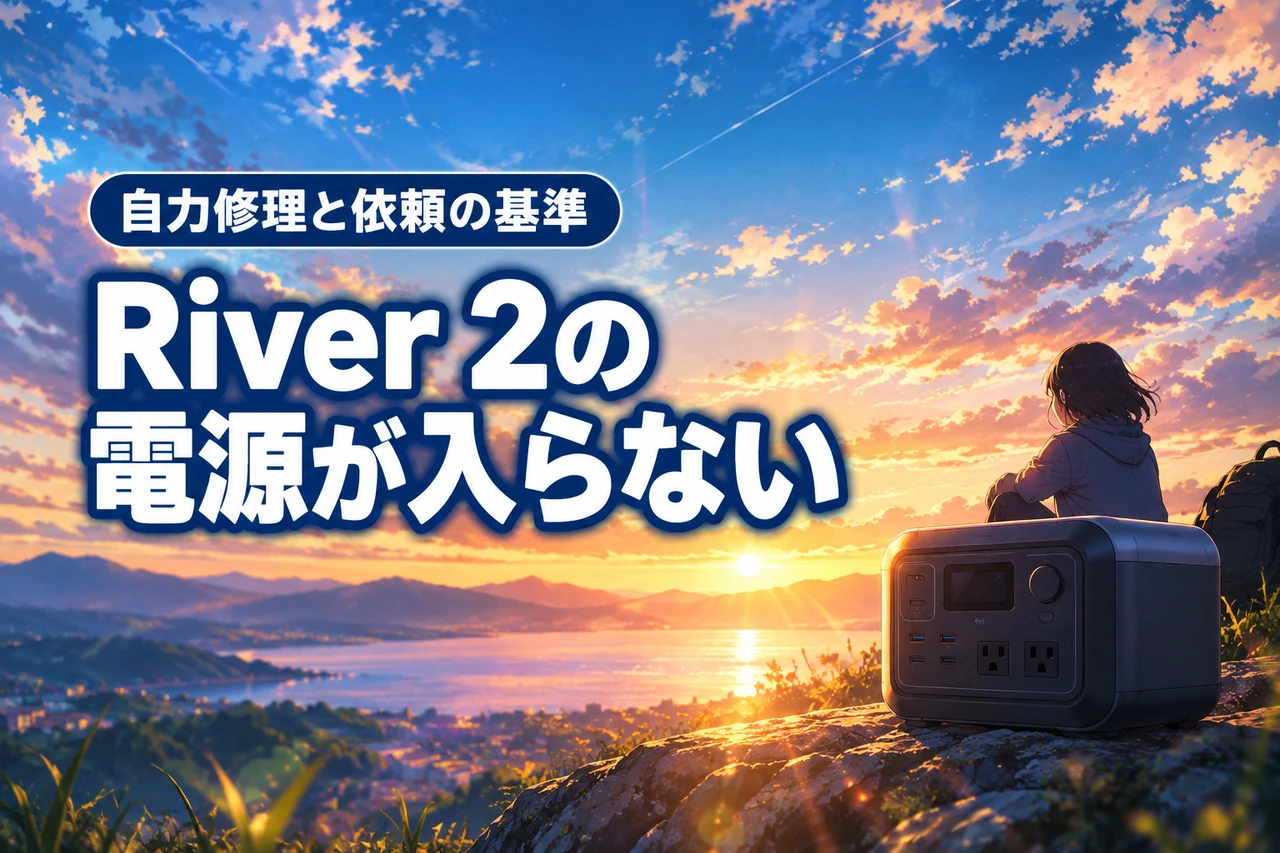 ecoflow river 2の電源が入らない！自力で直す方法と修理依頼の判断基準