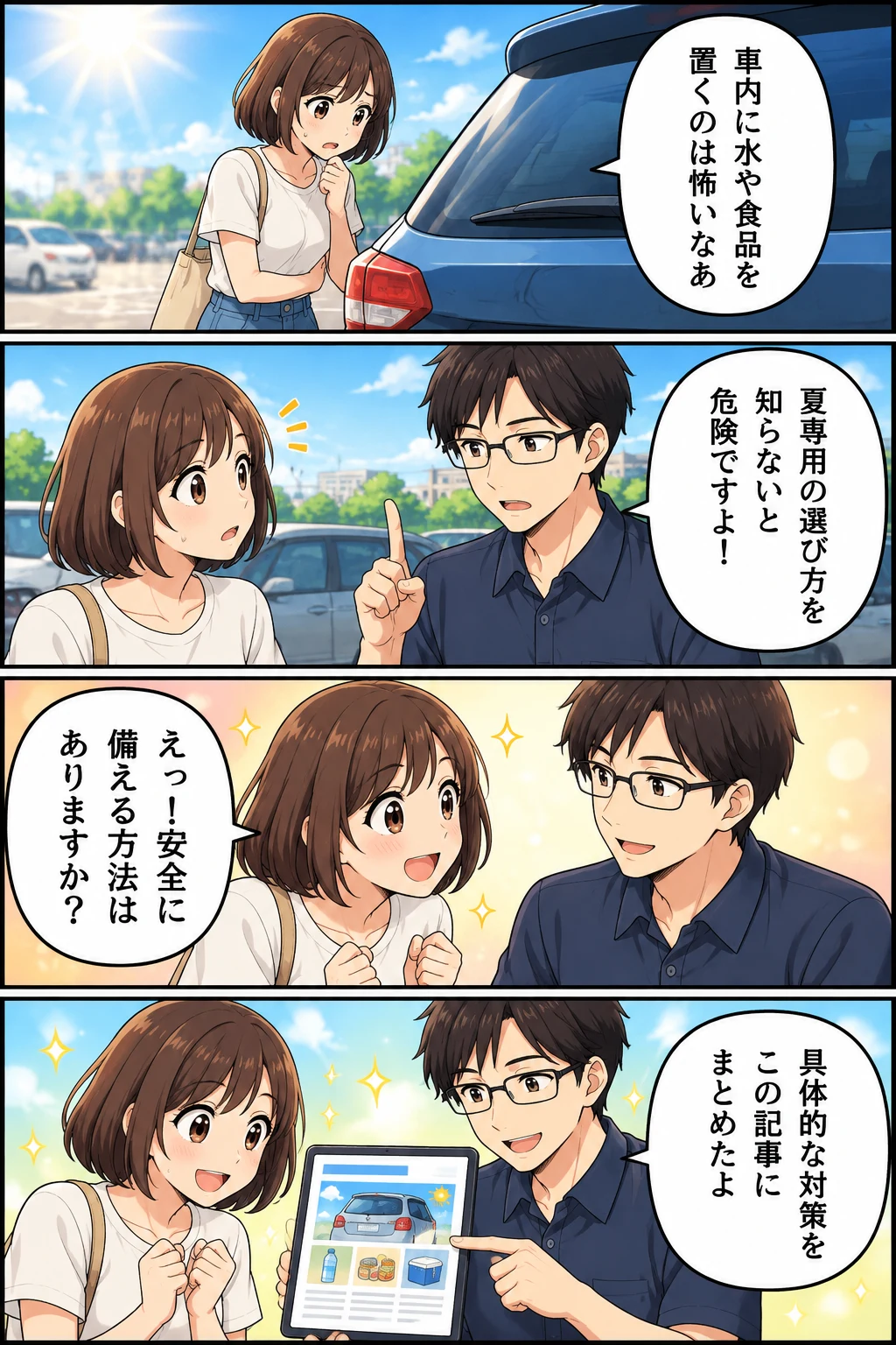 防災グッズ 車に常備 夏
